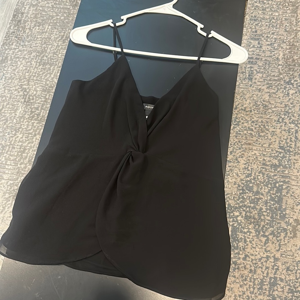 Aqua black top, great shape